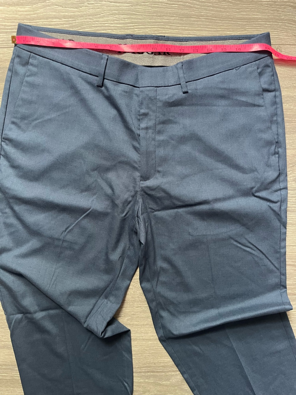 NEW Haggar Blue Straight Leg Business Casual Trouser Slacks Pants Size 36” x 32” - Picture 7 of 7